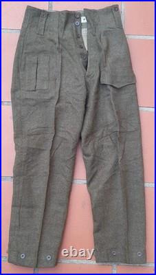 Pantalon type Battle Dress Anglais GB idéal N° 4 Commando Kieffer fab. Hollande