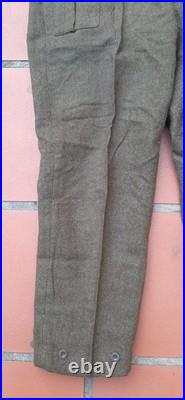 Pantalon type Battle Dress Anglais GB idéal N° 4 Commando Kieffer fab. Hollande