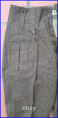 Pantalon type Battle Dress Anglais GB idéal N° 4 Commando Kieffer fab. Hollande