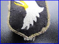 Patch De La 101 Eme Airborne Ww2 Langue Blanche Original 39-45 Pathfinder 1944