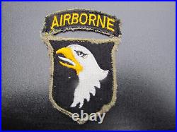 Patch De La 101 Eme Airborne Ww2 Langue Blanche Original 39-45 Pathfinder 1944