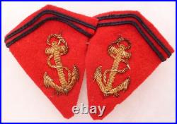 Pattes de Col sous officier Artillerie Coloniale Uniforme 1940 WWII ORIGINAL 2