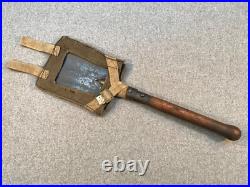 Pelle individuelle droite, étui toile type Allemand, fin de guerre, WW2