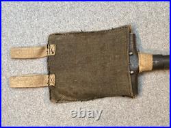 Pelle individuelle droite, étui toile type Allemand, fin de guerre, WW2