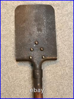 Pelle individuelle droite, étui toile type Allemand, fin de guerre, WW2