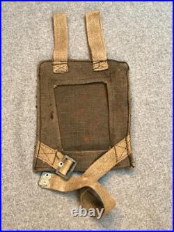 Pelle individuelle droite, étui toile type Allemand, fin de guerre, WW2