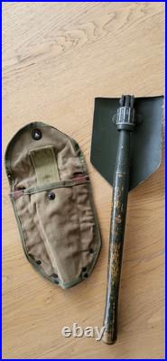 Pelle pliante M1943 WOOD 1944, avec étui premier type OD 7 BRESLEE MFG. CO. 1943