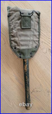 Pelle pliante M1943 WOOD 1944, avec étui premier type OD 7 BRESLEE MFG. CO. 1943