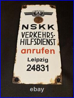 Plaque émaillée allemande NSKK WW2 39-45