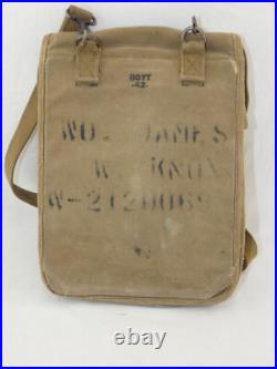 Porte carte américain terrain Normandie ORIGINAL US ARMY WWII WW2