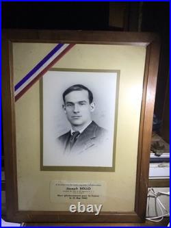 Portrait Hommage 39/45 Mort Glorieusement Pour La France Joseph BOLLO 13/05/40