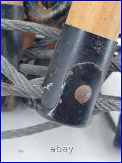 RARE échelle de chasseurs alpins de montagne Militaria WW2 acier/bois allemagne