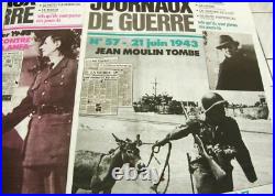 RARE intégrale collection 72 JOURNAUX DE GUERRE franco-belges 39-45 +les boites