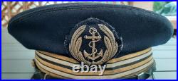 RBFM 2°DB RFM Casquette Fusilier Marin T55 Capitaine Frégate Marine Nationale