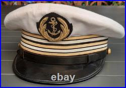RBFM 2°DB RFM Casquette Fusilier Marin T58 Capitaine de Frégate Marine Nationale