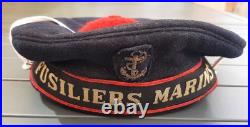 RFM RBFM Bachi T55 type 1940 Ruban FUSILIERS MARINS Marine ORIGINAL 1° DFL 2° DB
