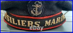 RFM RBFM Bachi T55 type 1940 Ruban FUSILIERS MARINS Marine ORIGINAL 1° DFL 2° DB