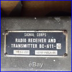 Radio BC 611 talkie walkie US Para, airborne normandie