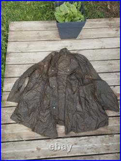 Rare Cape Anti Gaz Anglais WW2 A Restaurer Très Fragile Tissu Très Cassant