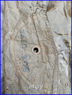 Rare Cape Anti Gaz Anglais WW2 A Restaurer Très Fragile Tissu Très Cassant