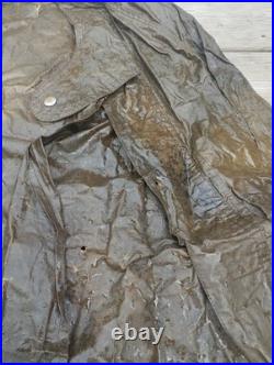 Rare Cape Anti Gaz Anglais WW2 A Restaurer Très Fragile Tissu Très Cassant