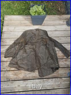 Rare Cape Anti Gaz Anglais WW2 A Restaurer Très Fragile Tissu Très Cassant