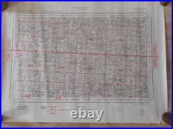 Rare Carte D Etat Major All Wh Datee 1943 Dans Le Secteur De Coutance 1944
