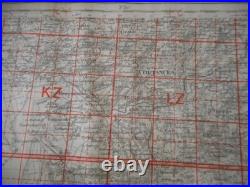 Rare Carte D Etat Major All Wh Datee 1943 Dans Le Secteur De Coutance 1944