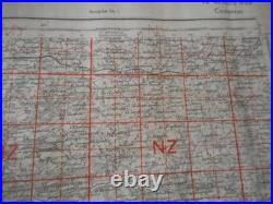 Rare Carte D Etat Major All Wh Datee 1943 Dans Le Secteur De Coutance 1944