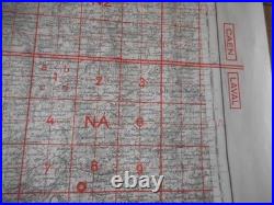 Rare Carte D Etat Major All Wh Datee 1943 Dans Le Secteur De Coutance 1944