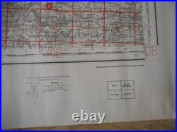 Rare Carte D Etat Major All Wh Datee 1943 Dans Le Secteur De Coutance 1944