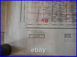 Rare Carte D Etat Major All Wh Datee 1943 Dans Le Secteur De Coutance 1944