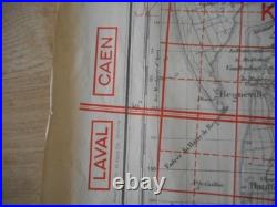 Rare Carte D Etat Major All Wh Datee 1943 Dans Le Secteur De Coutance 1944