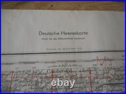 Rare Carte D Etat Major All Wh Datee 1943 Dans Le Secteur De Coutance 1944