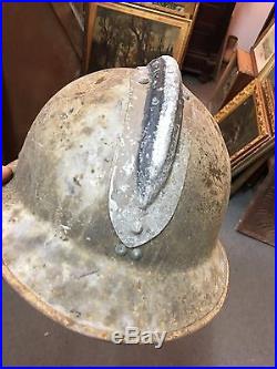 Rare Casque Adrian Ww2 Ffi Maquis Resistance French Helmet 39/45 Jus De Grenier