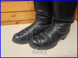 Rare Paire bottes allemandes cuir Réglementaires RZM WW2