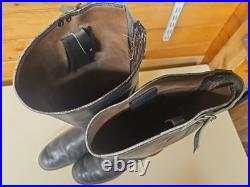 Rare Paire bottes allemandes cuir Réglementaires RZM WW2