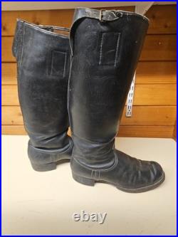 Rare Paire bottes allemandes cuir Réglementaires RZM WW2