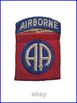 Rare Patch US 82nd AIRBORNE twill Insert WW2 100 % ORIGINAL