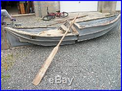 Rare bateau allemand pliable toile bois 4m militaria 39 45 + rames casque us