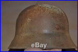 Rare casque allemand camouflé italie débarquement feldivision 1942