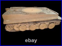 Rare char TIGRE 1 d'instruction en bois 1/20 allemagne ww2 original NO COPY