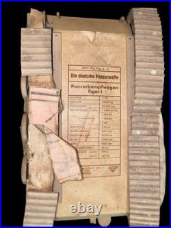 Rare char TIGRE 1 d'instruction en bois 1/20 allemagne ww2 original NO COPY