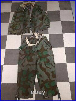 Rare ensemble camouflage éclats soldat Allemand 1939-45 WW2