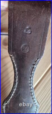 Rare gousset baïo en cuir marron pour 98k avec marquage RZM en ttbe allemand ww2