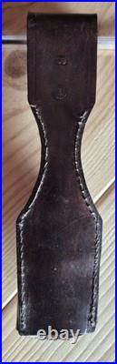 Rare gousset baïo en cuir marron pour 98k avec marquage RZM en ttbe allemand ww2