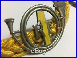 Rare insigne de casque Chasseurs 1 er BCP A B Paris émaillée jaune WW2