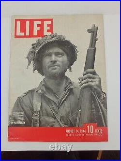 Rare magazine life de août 44 us original WW2