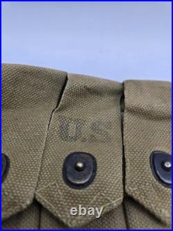 Rare porte chargeur Thompson tissus Rusco 1942 militaire militaria guerre ww2