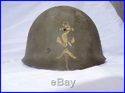 Rare sous casque marine infanterie coloniale 1940 1945, U S, M 1